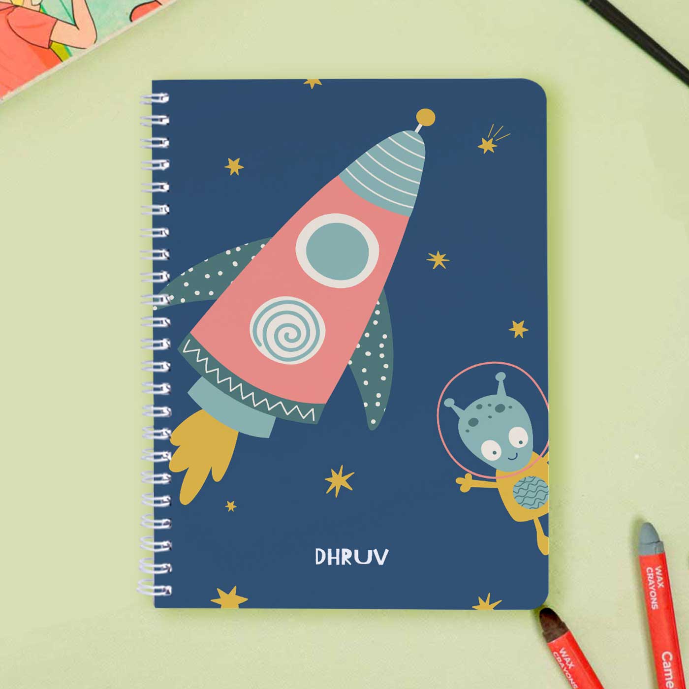 Buy Personalized Space Explorer Theme Spiral Bound Notebook | 60 Pages ...