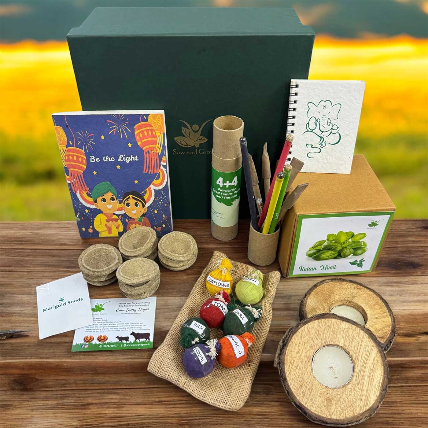 Buy Handmade Diwali Mega Box Gift Hamper | Set of 21 Online On Zwende