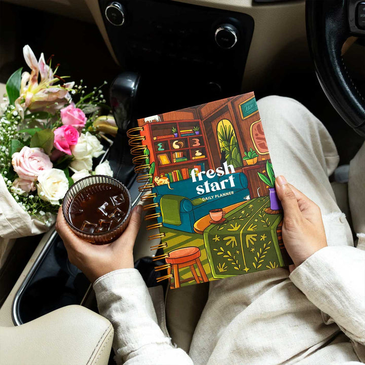 Fresh Start Daily Planner | A5 Size | 230 Pages
