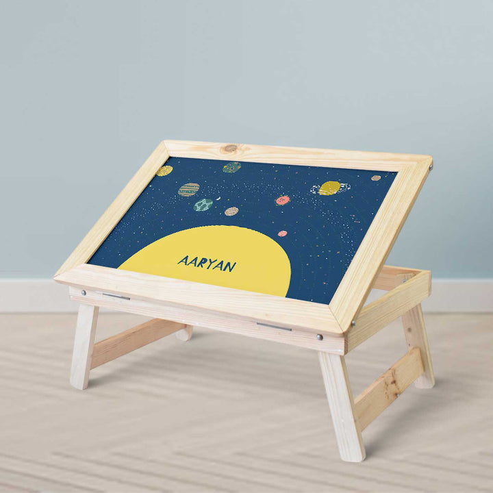 Personalized Space Explorer Theme Wooden Foldable Desk