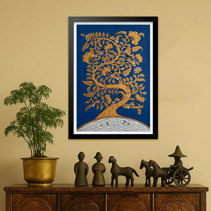14.5 X 18.5 Inch | Tree Of Life Paper Phad Painting