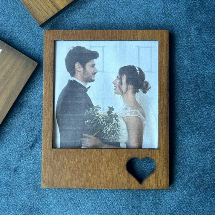 Personalized Love Theme Wooden Fridge Magnet | Set Of 3