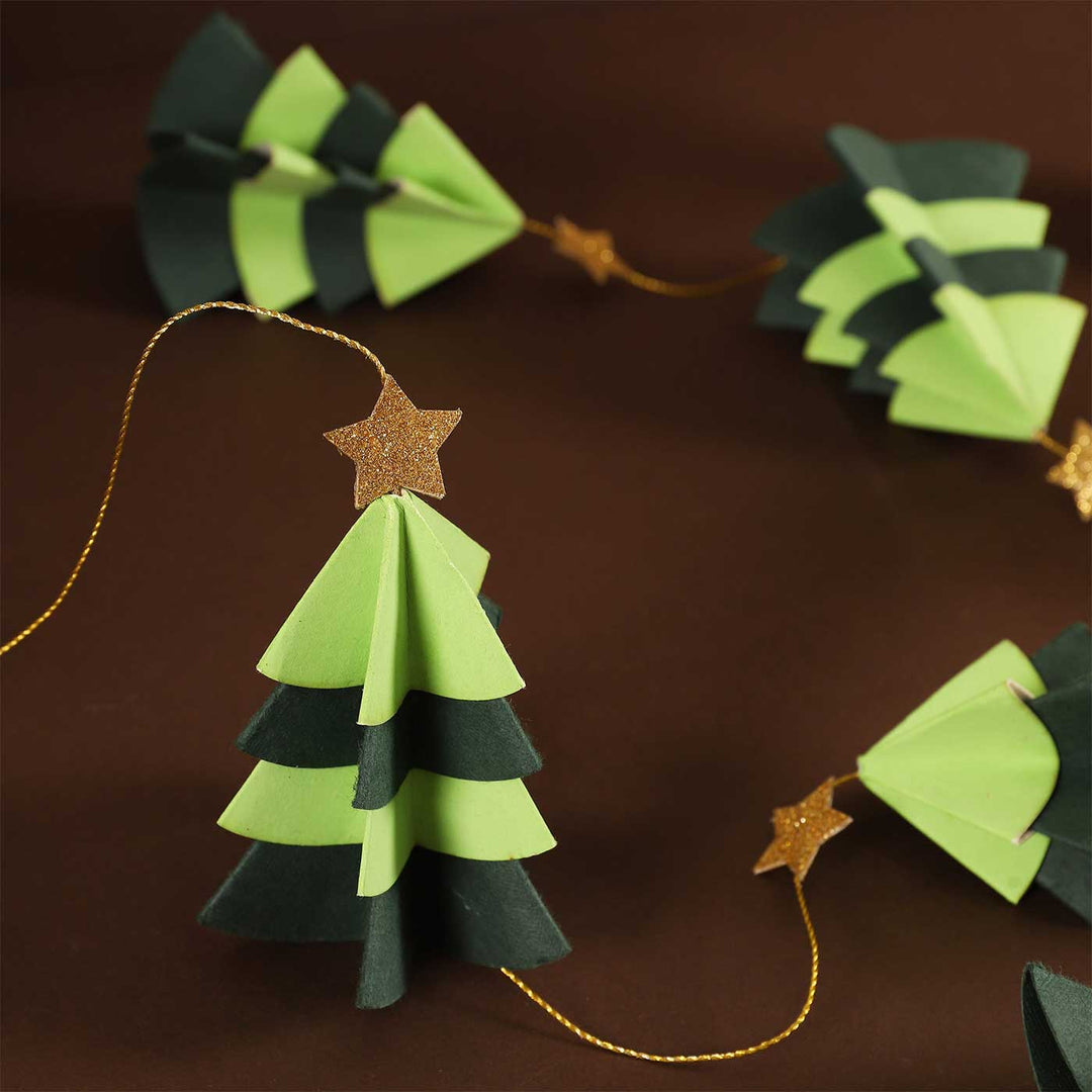 Handmade Christmas Tree Shaped Paper Hanging