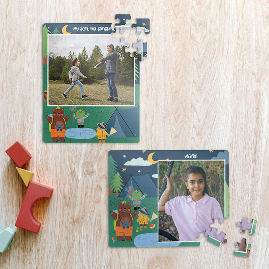 Photo Personalized Into The Wild Theme Acrylic Puzzle