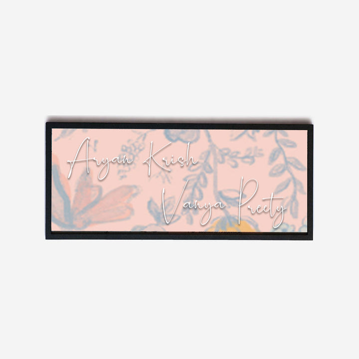 Pastel Rectangular Frame MDF Name Plate