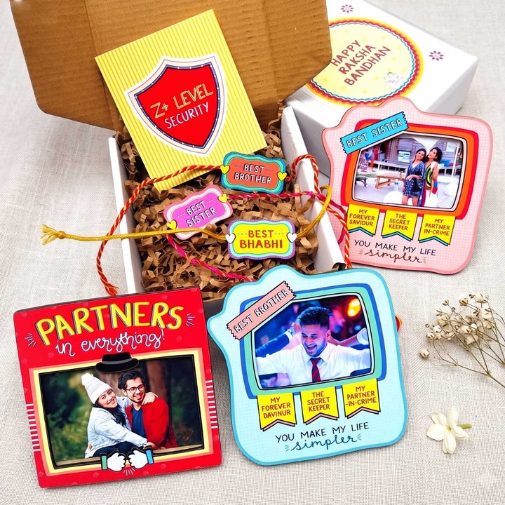Personalized Photo Magnet & Rakhi Gift Combo | Build-Your-Own Set