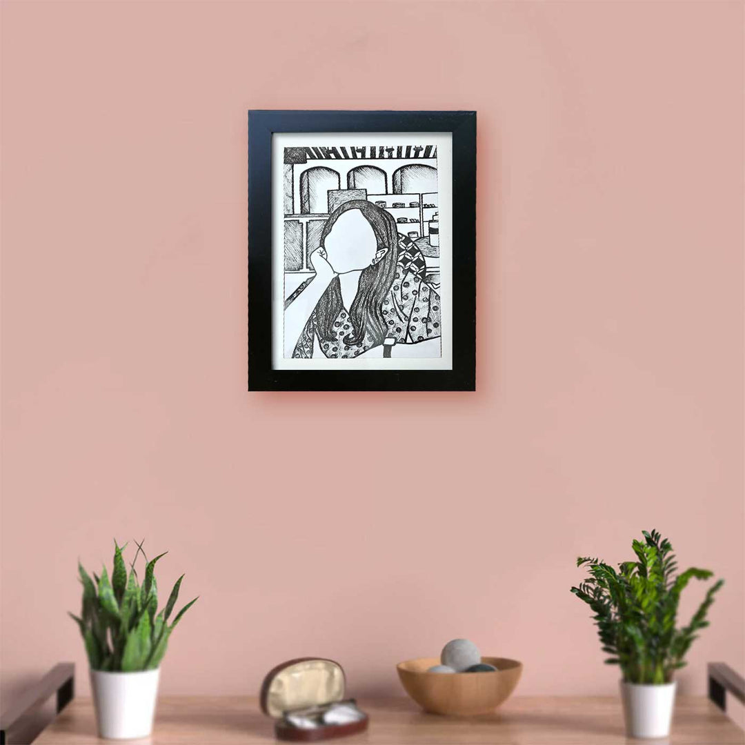 Photo Personalized Sketch Art MDF Wood Portrait