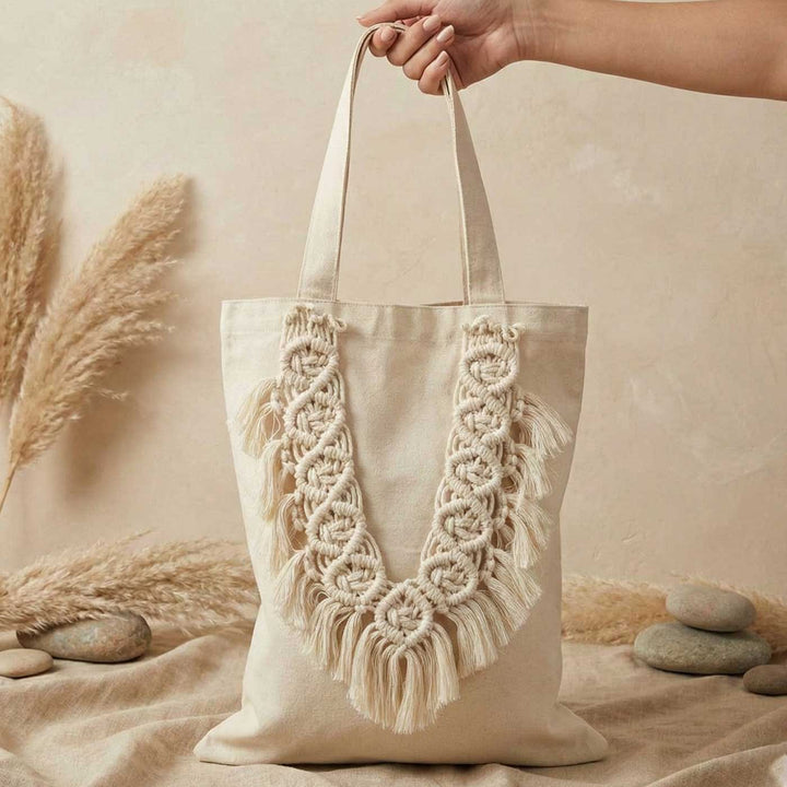 Handmade Macrame Tote Bag