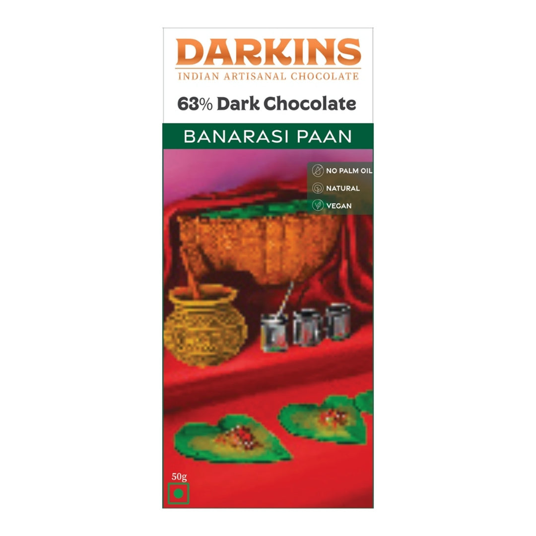 63% Dark | Vegan & Gluten Free Chocolate with Paan