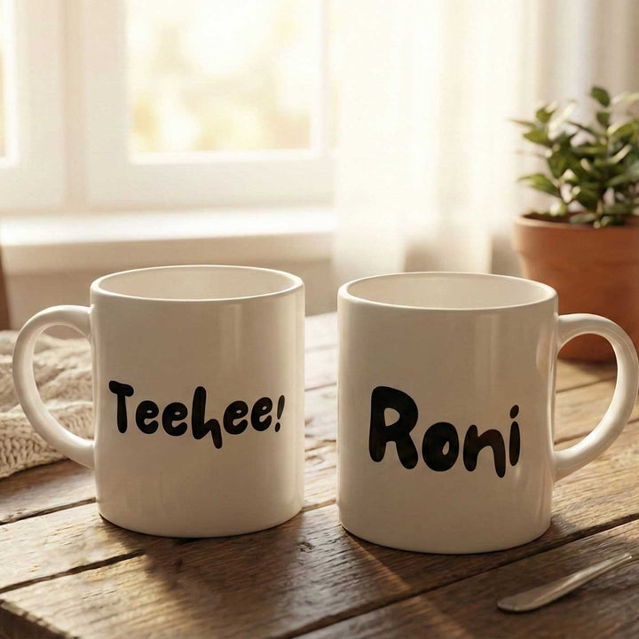 4 Pc | Personalized Hand-Illustrated Ceramic Mood Mugs
