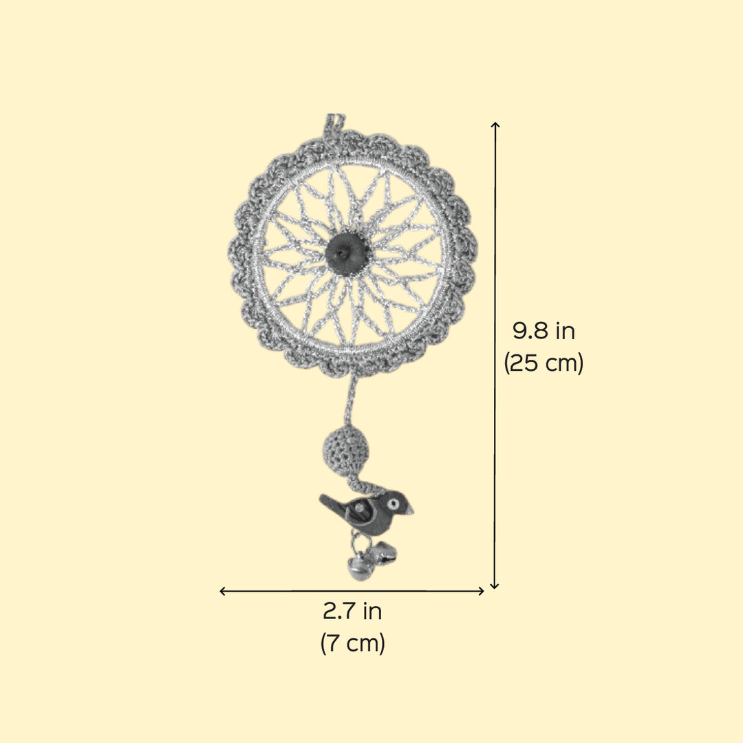 2 Pc | Handmade Dreamcatcher Bird Ornaments For Christmas Decoration
