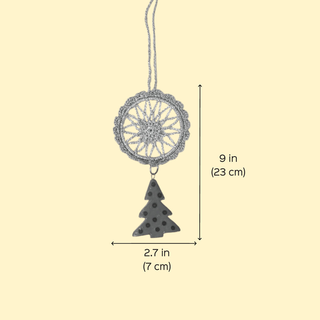 2 Pc | Handmade Dreamcatcher Tree Ornaments For Christmas Decoration