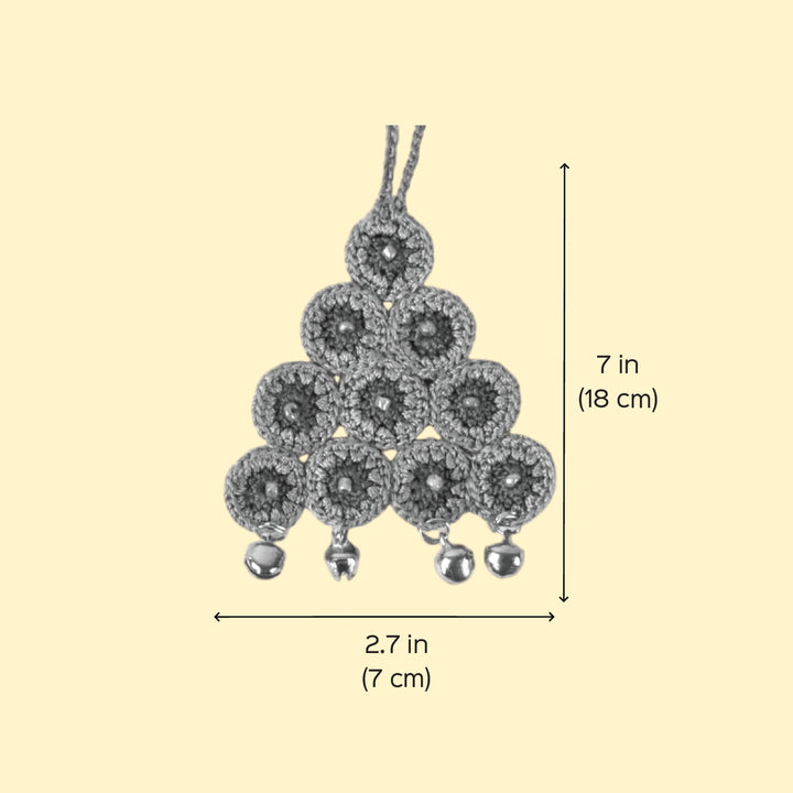 2 Pc | Handmade Red & Green Tree Ornaments For Christmas Decoration