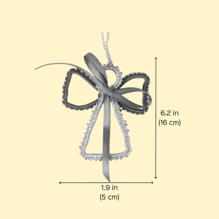 2 Pc | Handmade Gold Angel Ornaments For Christmas Decoration