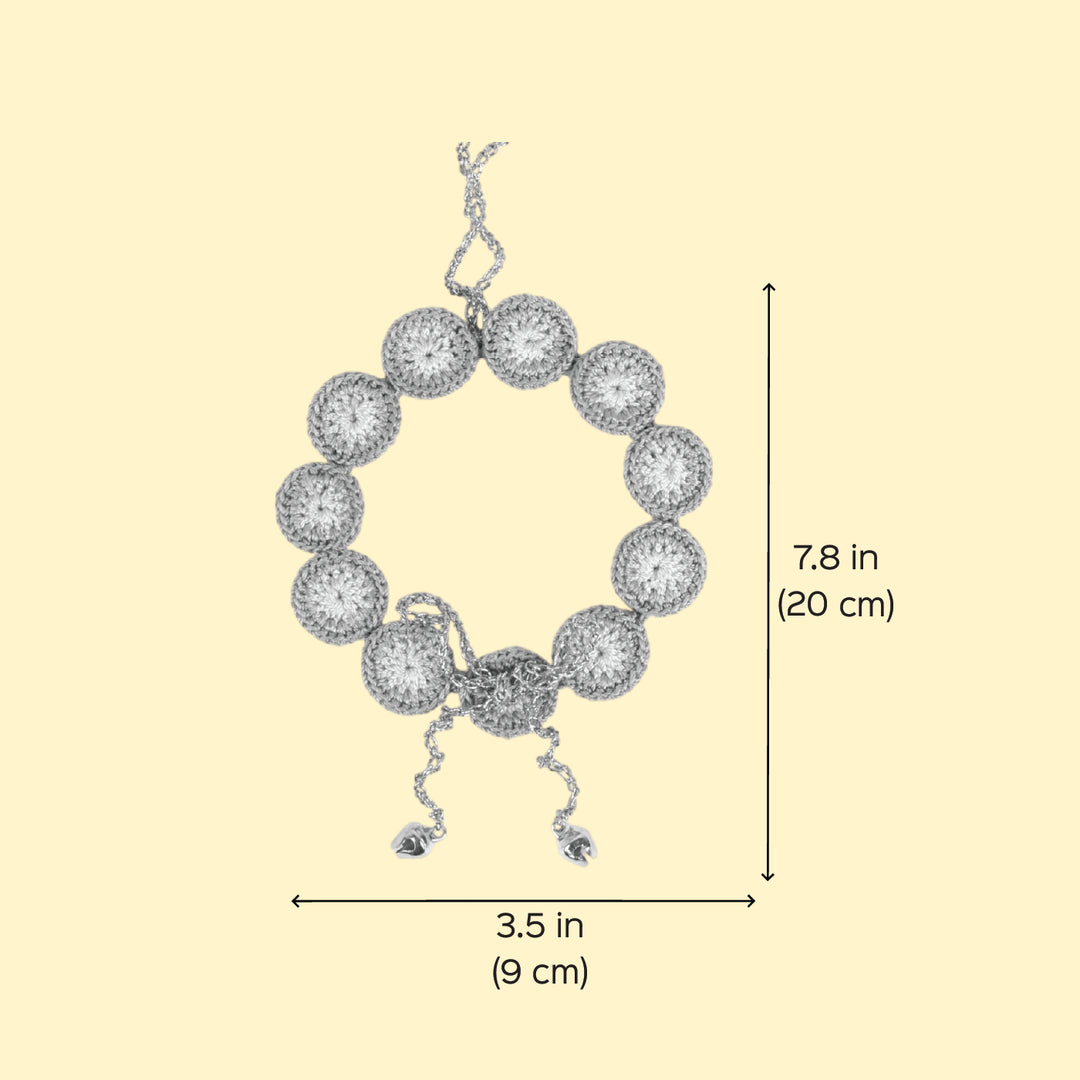 2 Pc | Handmade Green & Red Wreath Ornaments For Christmas Decoration