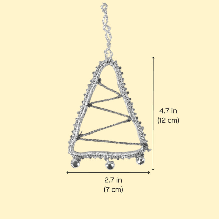 2 Pc | Handmade Red & Green Christmas Tree Ornaments For Decoration