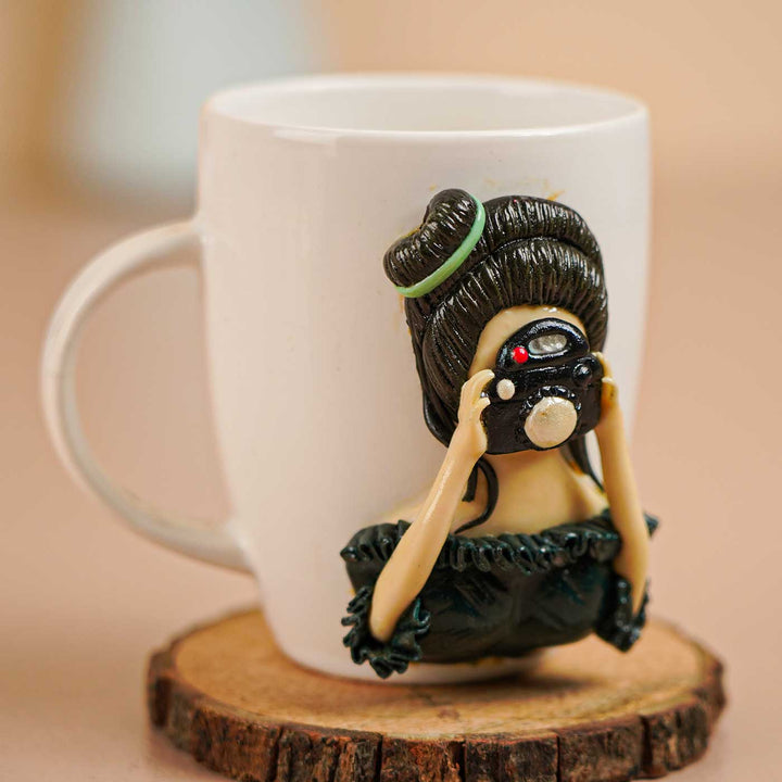 Handmade Polymer Clay Photography Theme Ceramic Mug