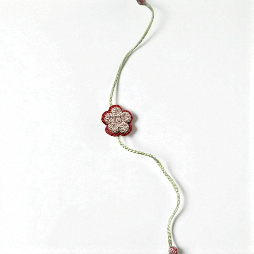 Handmade Crochet Chidiya Bhaiya Bhabhi Rakhi With Roli Chawal | Set Of 2