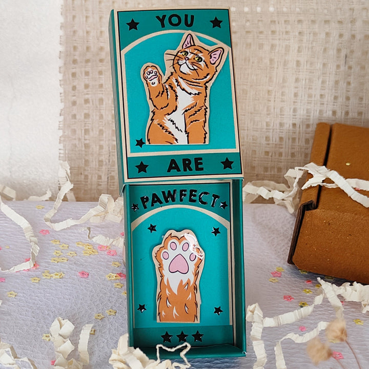 Handmade Cat Lover Theme Paper Fridge Magnet