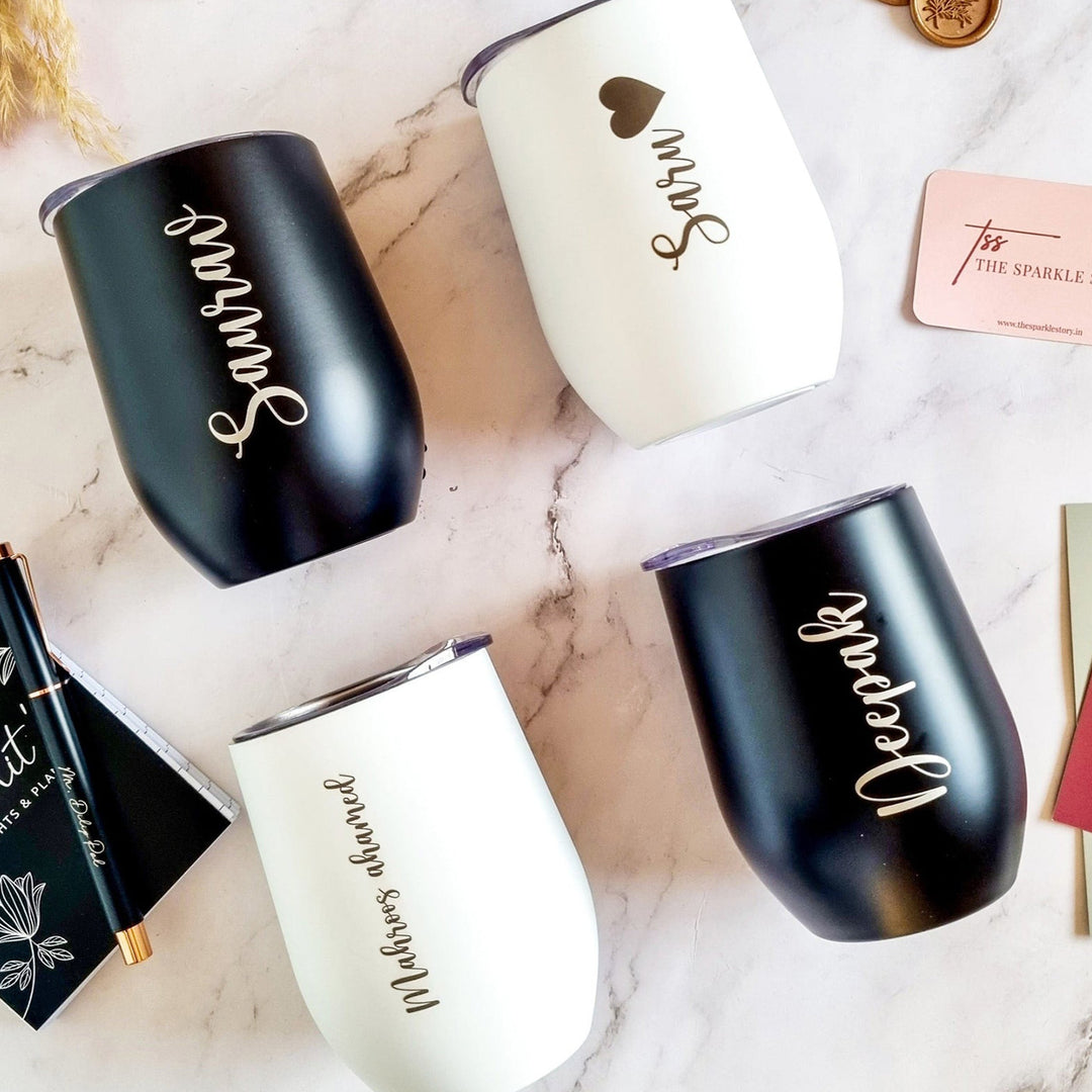 Personalized Engraved Stainless Steel Insulated Tumbler | 350 ml