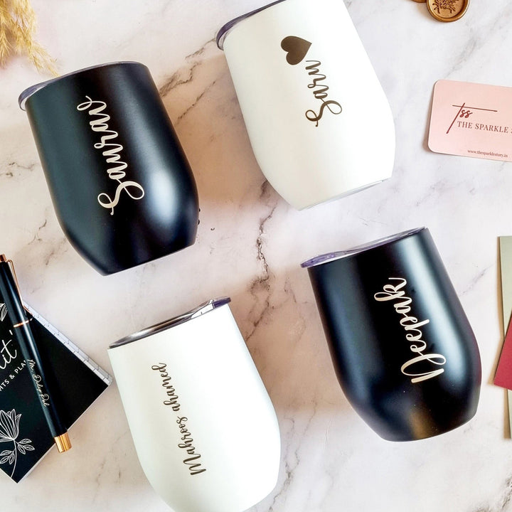 Personalized Engraved Stainless Steel Insulated Tumbler | 350 ml