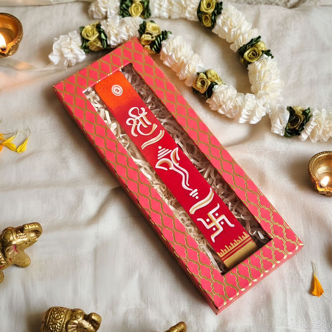 Handmade Ganapati Incense Stick Holder Packed in Gift Box