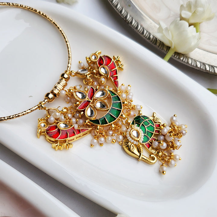 Handcrafted Meenakari Elephant Bhai Rakhi with Bangle Bhabhi Rakhi | Set of 2