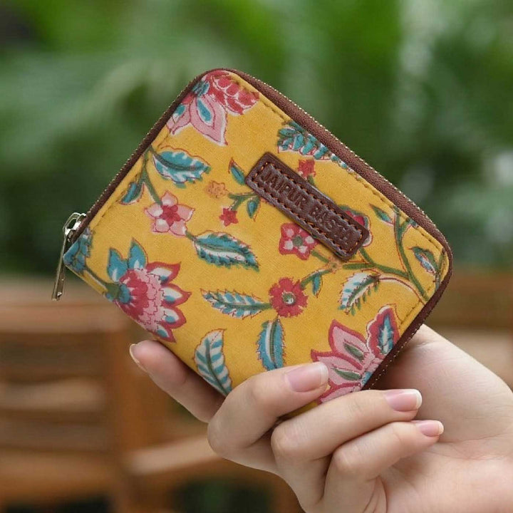 Basant Hand Block Printed Wallet
