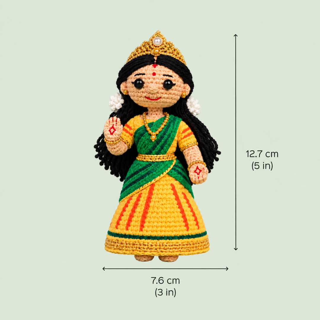"Traditional Golu" Themed Crochet Doll For Golu/Festive Decor