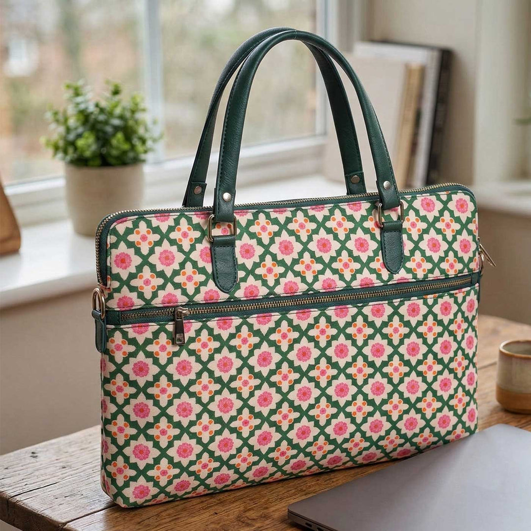 Bageechi Hand Block Printed Laptop Bag