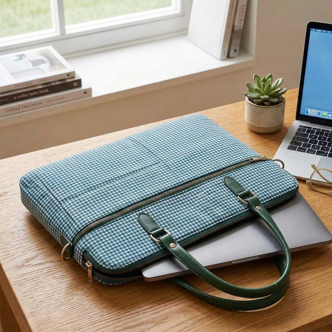 Surai Hand Block Printed Laptop Bag