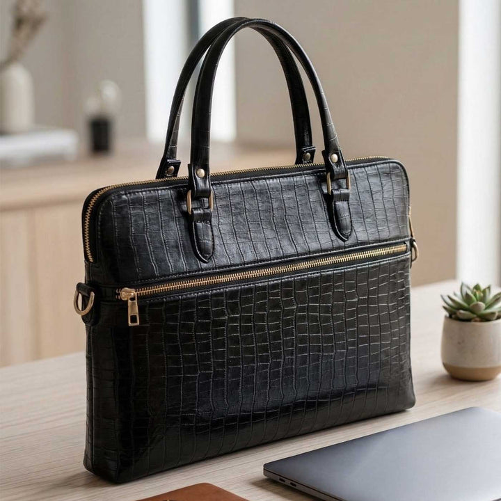 Nightfall Vegan Leather Laptop Bag