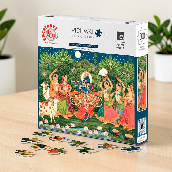 Pichwai | The Living Tapestry Mythology Puzzle | 500 Pieces