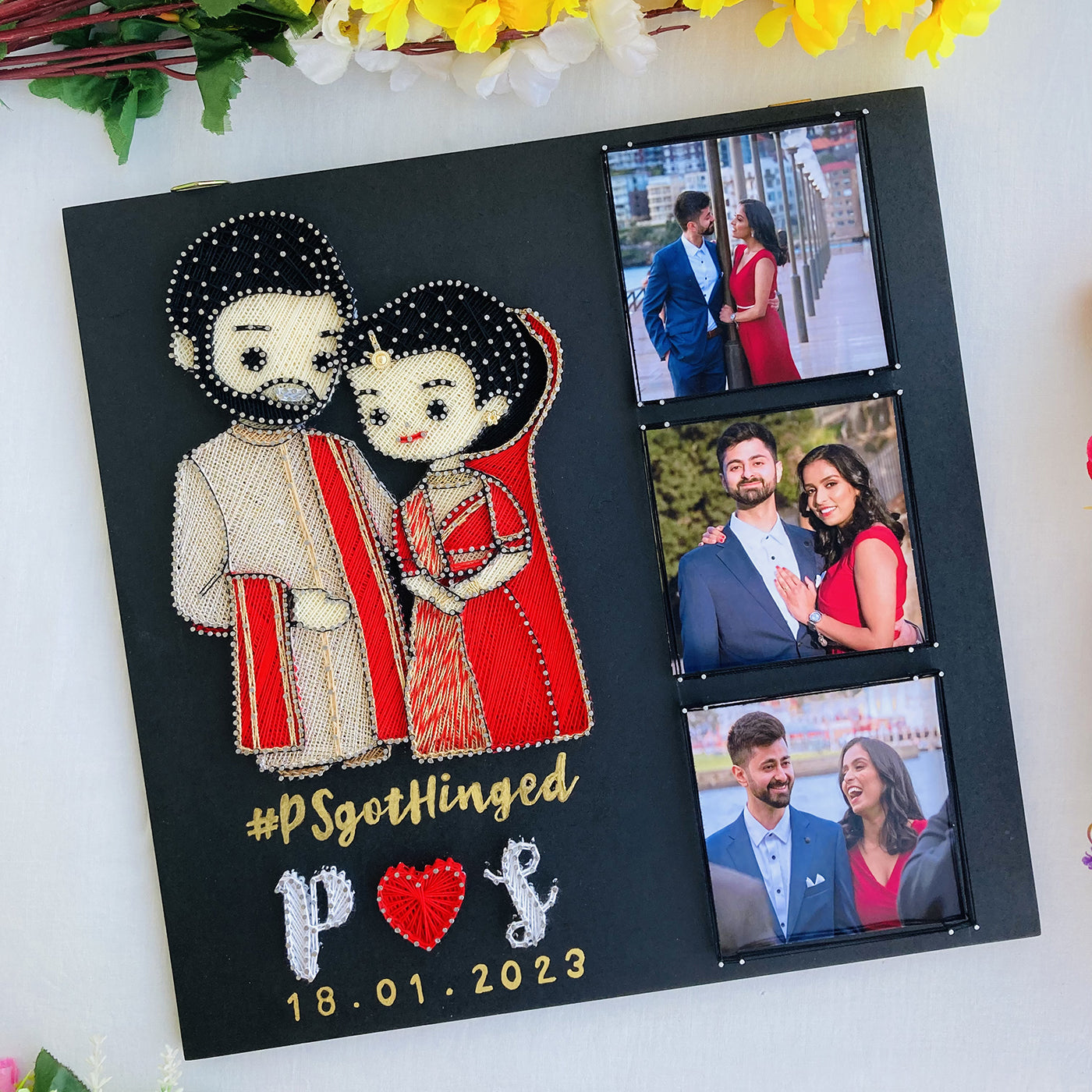 Wedding Machine String Wedding string art | Beachweddingtips.com