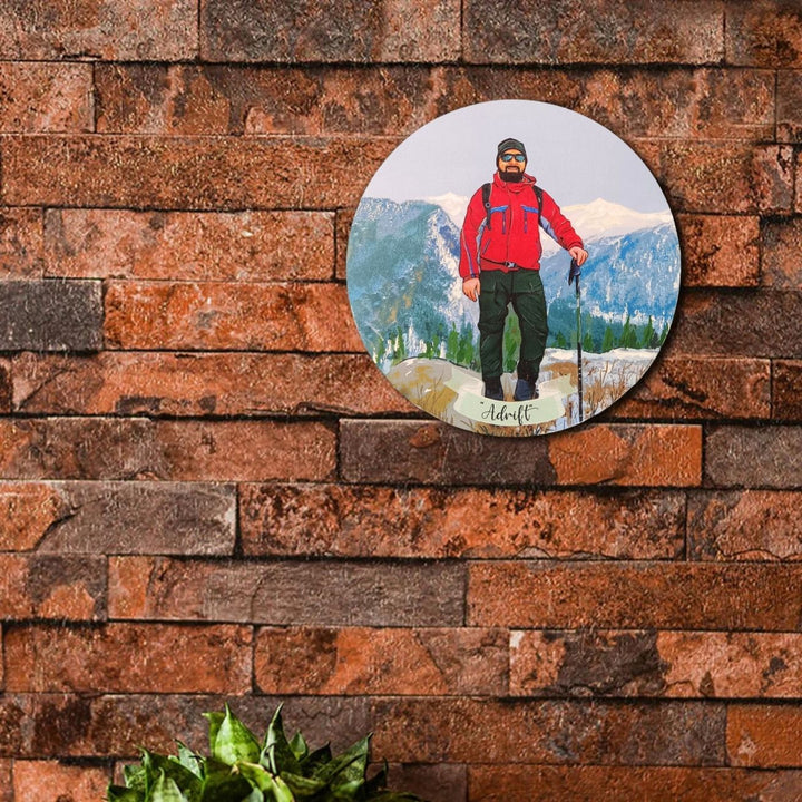 Photo Caricature Name Plate with Stand