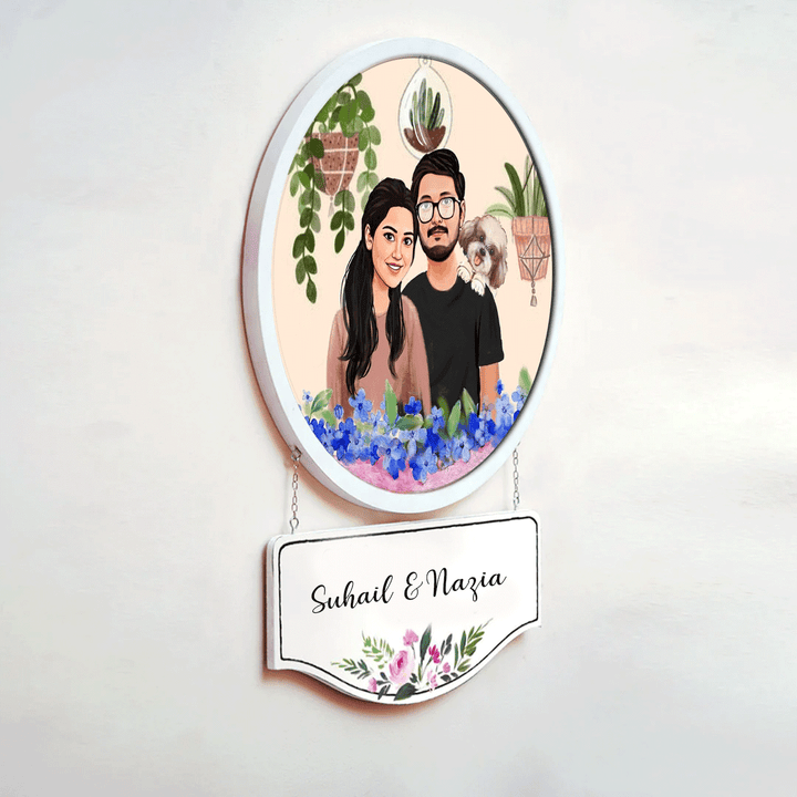 Photo Caricature Hanging Nameplate