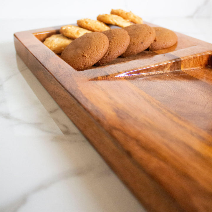 Handcrafted Mango Wood Cookie Platter
