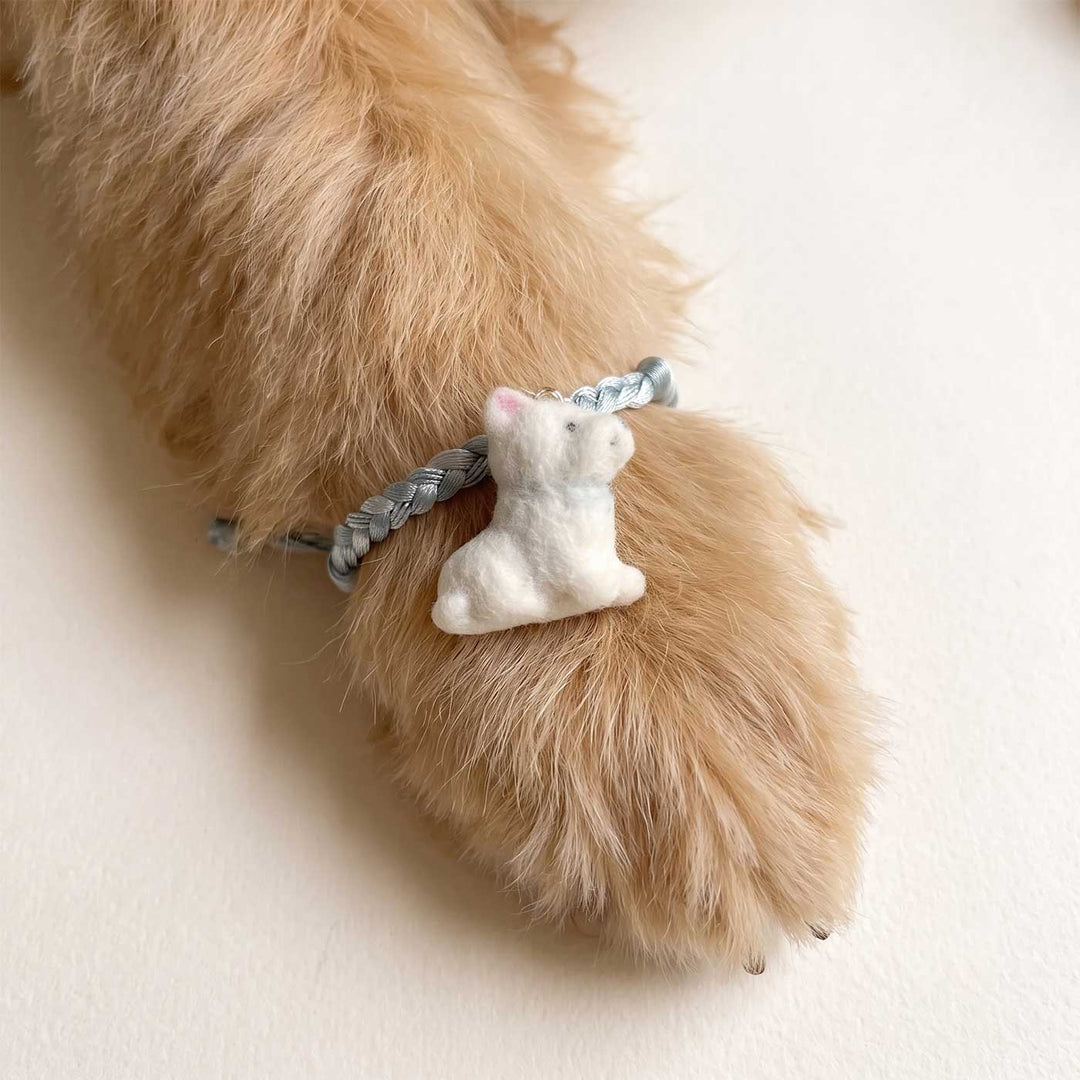 Handmade Dog Charm Rakhi With Roli Chawal For Kids