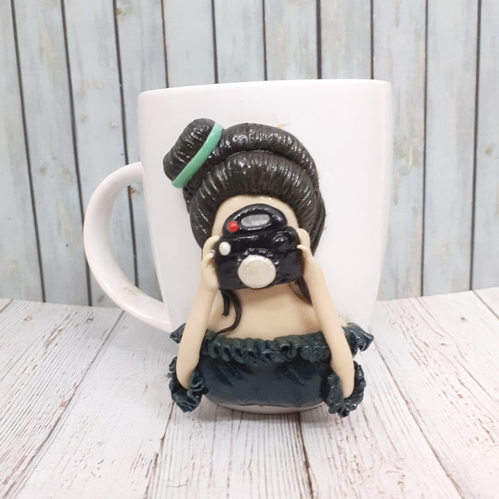 Handmade Polymer Clay Photography Theme Ceramic Mug