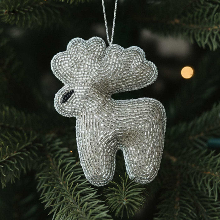 Reindeer Premium Beaded Zardozi Ornament