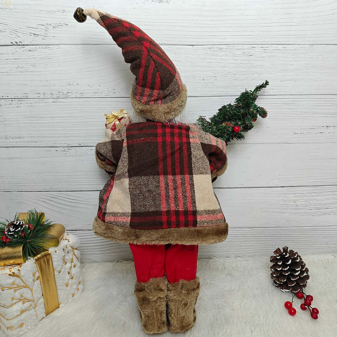 25 Inch | Rustic Woodland Santa Figurine