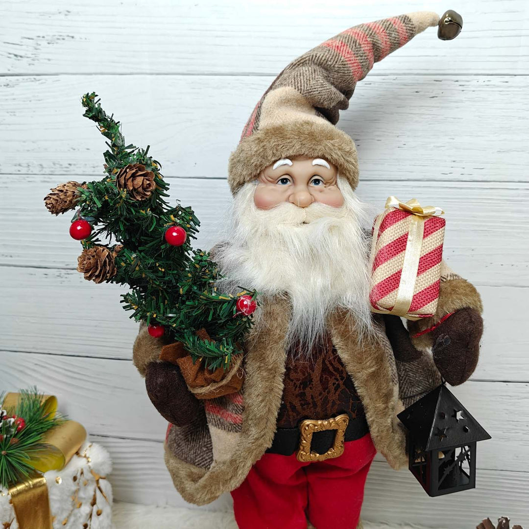 25 Inch | Rustic Woodland Santa Figurine