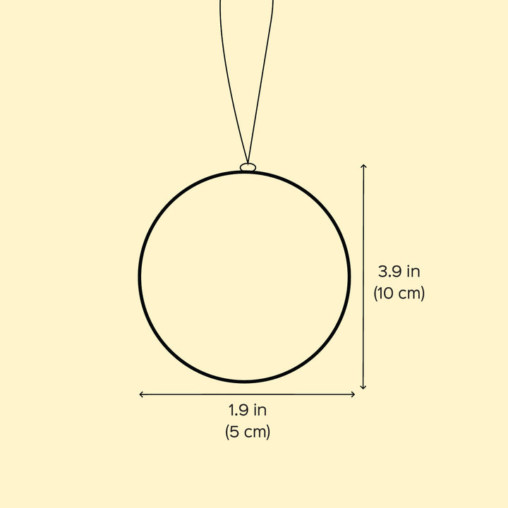 Handmade Santa in Snow Felt Ornament For Christmas Tree Decoration