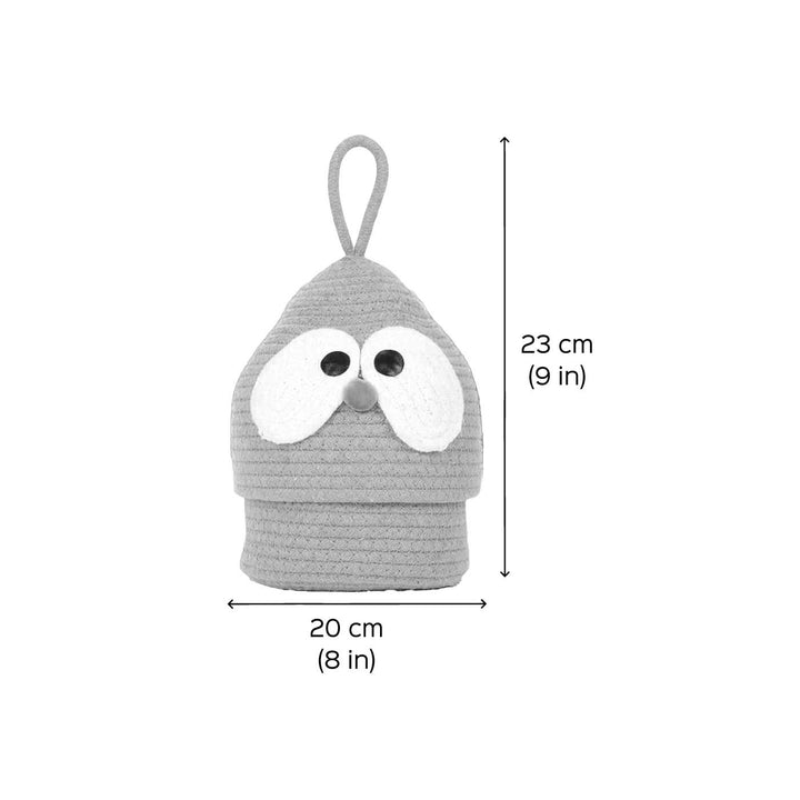 Cute Multipurpose Coil Basketry Handmade Foldable Cotton Rope Baskets For Kids