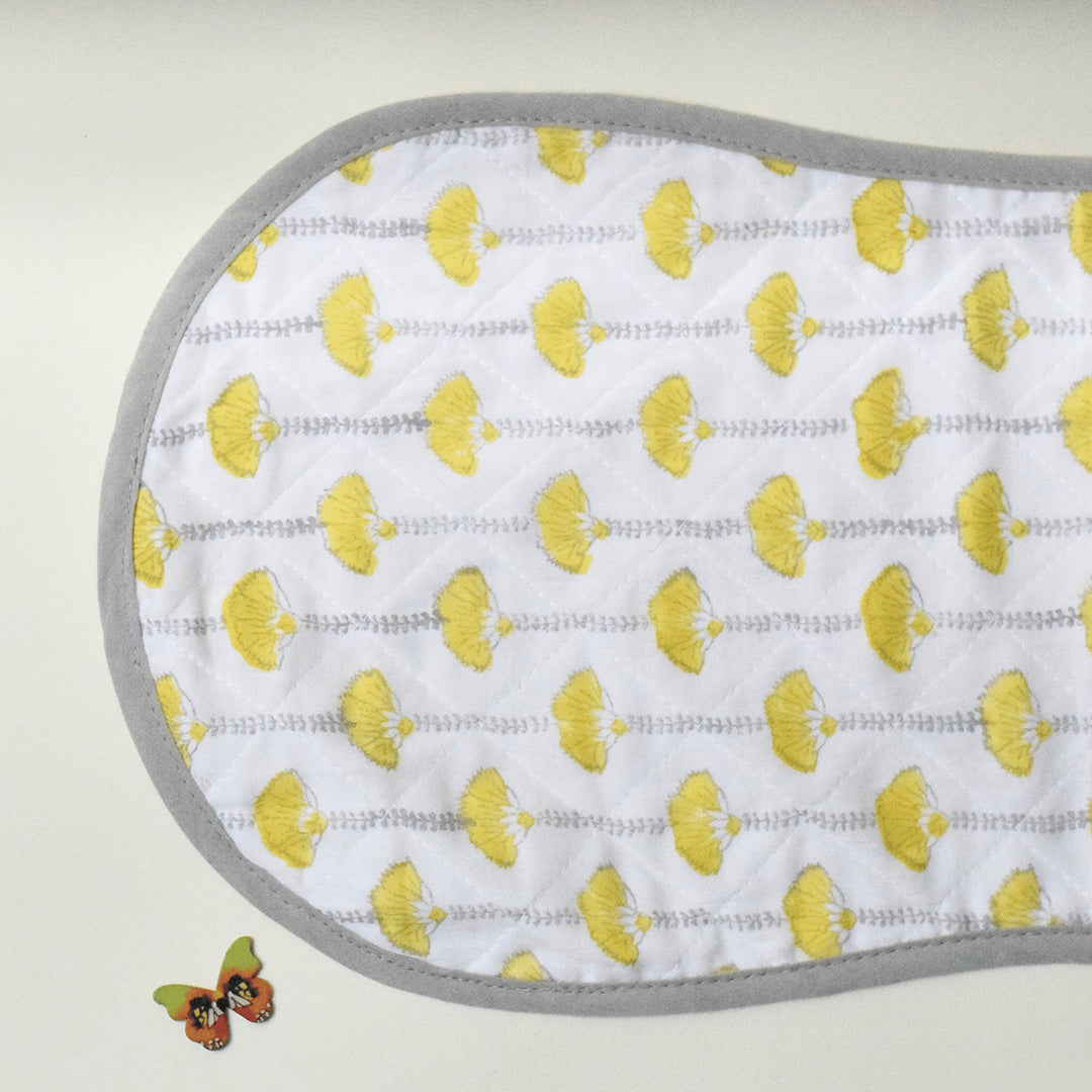 Block Printed Seaside Treasure Burp Cloth
