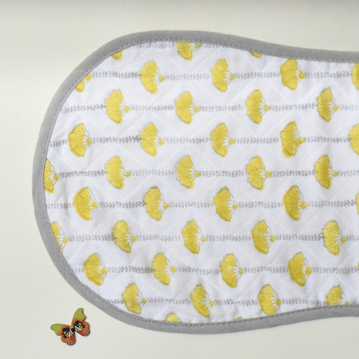Block Printed Seaside Treasure Burp Cloth