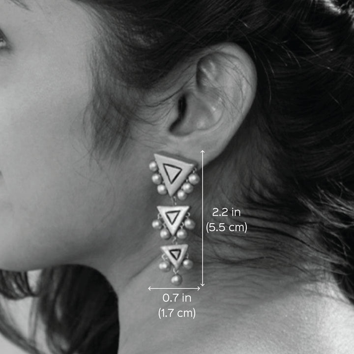 Handmade Desi Dazzle Terracotta Earrings