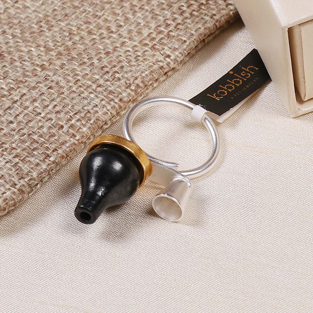 Minimal Handmade Traditional Pyau Ring | 22K Gold Plated