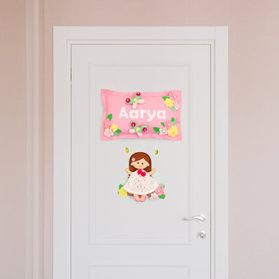 Hand-stitched Felt Nameplate with Swing