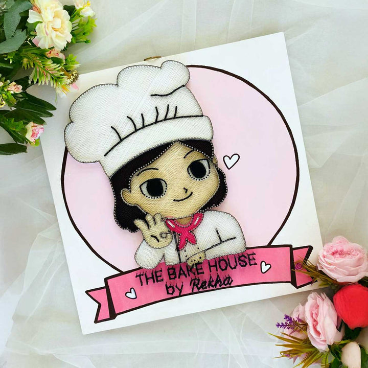 Personalized Handmade String Art Pastry Chef Theme Wooden Decorative Plaque For Women